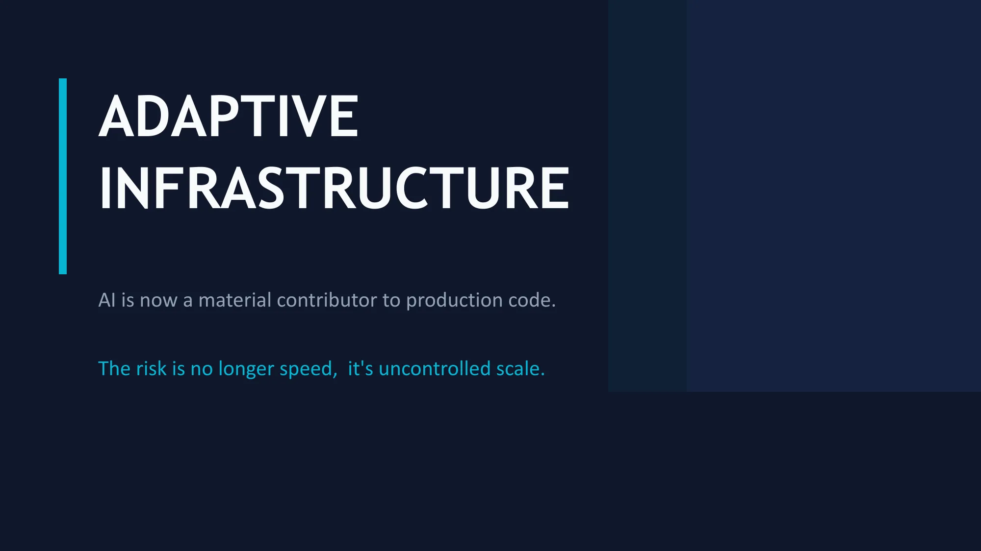 Adaptive Infrastructure — exec title